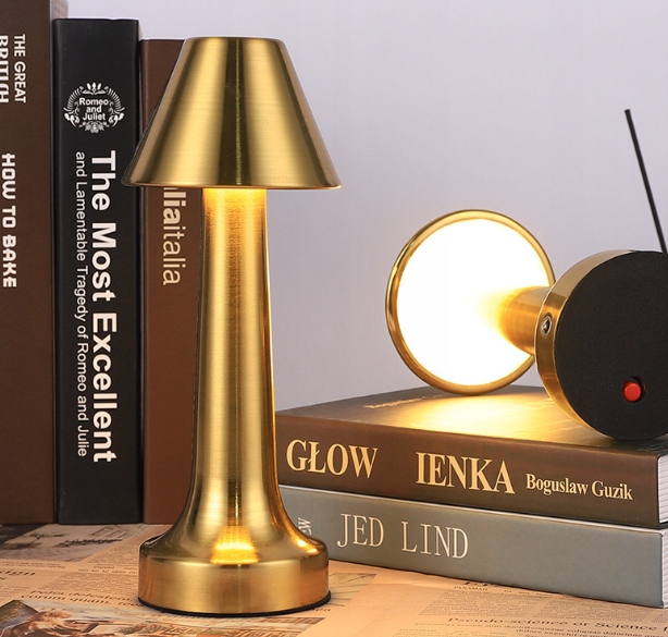 Bezprzewodowa Lampka Do Restauracji Hotelu Dotyk Led Grzybek 3 Tryby Nocna