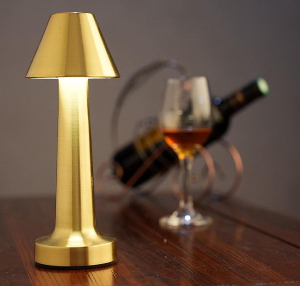 Bezprzewodowa Lampka Do Restauracji Hotelu Dotyk Led Grzybek 3 Tryby Nocna