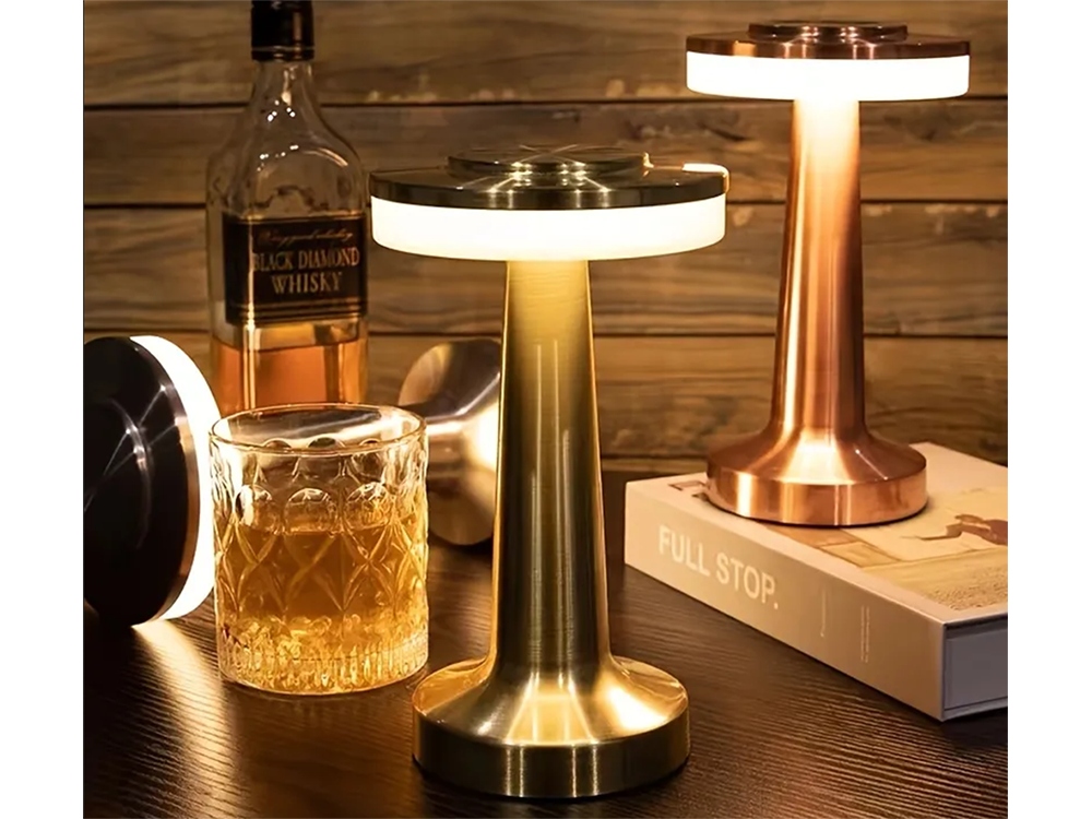 Bezprzewodowa Lampka Do Restauracji Hotelu Dotyk Led Grzybek 3 Tryby Nocna