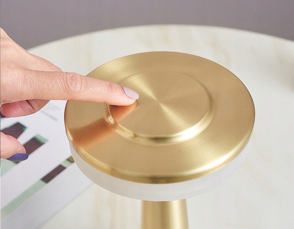 Bezprzewodowa Lampka Do Restauracji Hotelu Dotyk Led Grzybek 3 Tryby Nocna