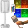 Lampa Led Dotykowa Lampka Nocna Kryształowa Kolorowa Kryształ Rgb + Pilot