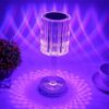 Lampa Led Dotykowa Lampka Nocna Kryształowa Kolorowa Kryształ Rgb + Pilot