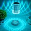 Lampa Led Dotykowa Lampka Nocna Kryształowa Kolorowa Kryształ Rgb + Pilot
