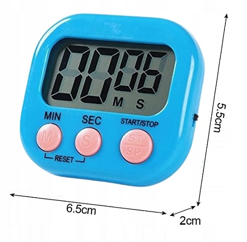 Minutnik Elektroniczny Kuchenny Na Lodówkę Magnes Cyfrowy Stoper Czasomierz
