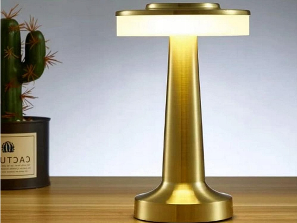 Bezprzewodowa Lampka Do Restauracji Hotelu Dotyk Led Grzybek 3 Tryby Nocna