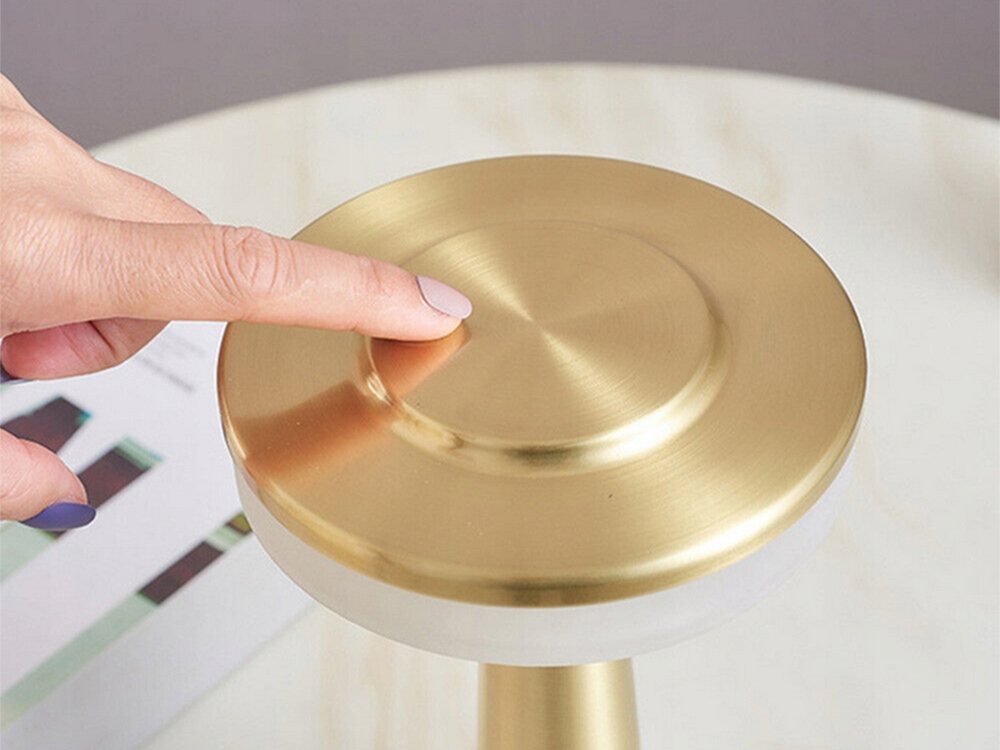 Bezprzewodowa Lampka Do Restauracji Hotelu Dotyk Led Grzybek 3 Tryby Nocna