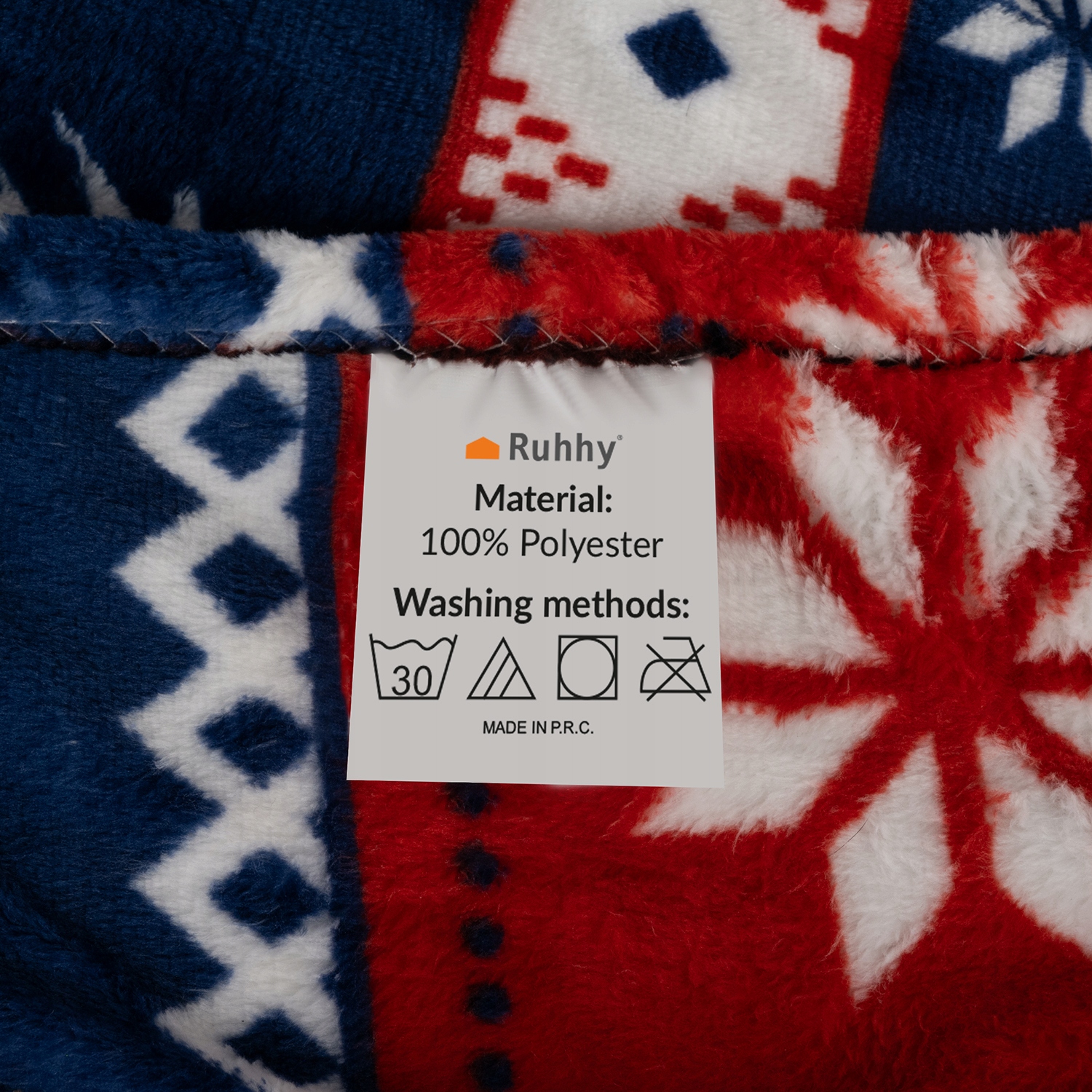 Koc Narzuta Pled Na Łóżko Miękki Dwuosobowy 160x200 + 2 Poszewki Świąteczny