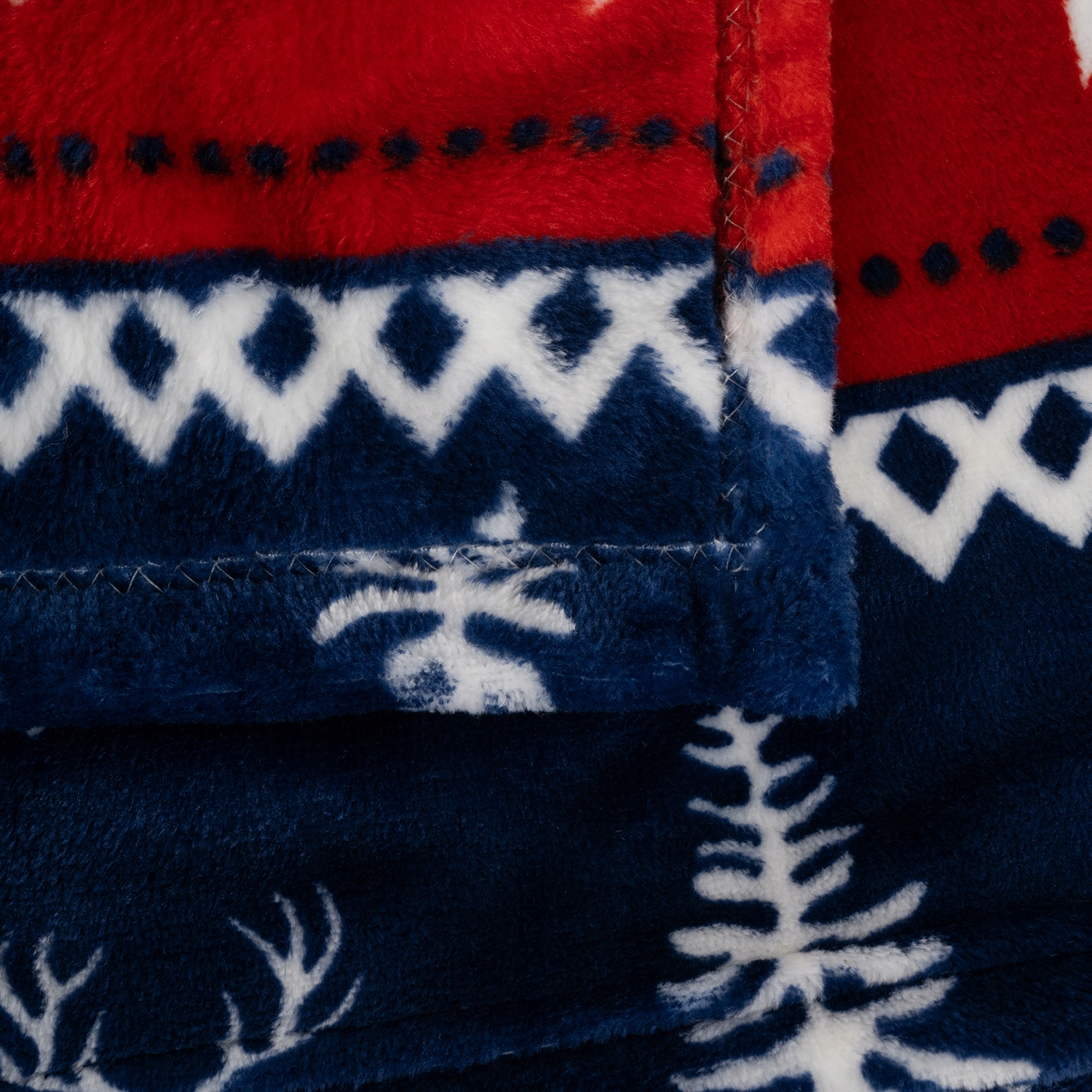 Koc Narzuta Pled Na Łóżko Miękki Dwuosobowy 160x200 + 2 Poszewki Świąteczny