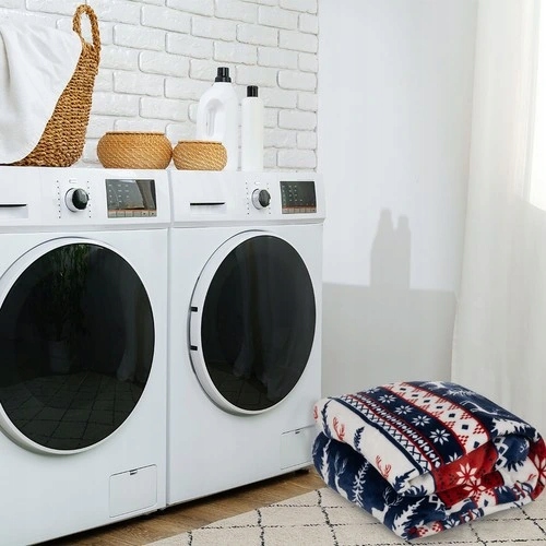 Koc Narzuta Pled Na Łóżko Miękki Dwuosobowy 160x200 + 2 Poszewki Świąteczny