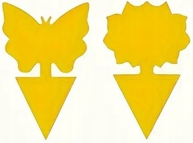 Żółte Lepy Do Doniczek Na Owady Ziemiórki Mszyce Muszki Owocówki 20 Sztuk