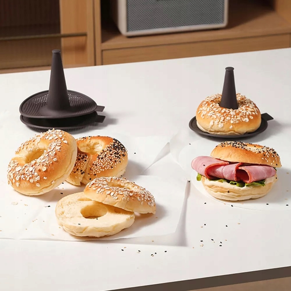 Silikonowe Foremki Perforowane Do Robienia Bajgli Bajgle Formy Rożek 6 szt