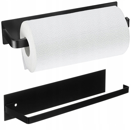 Wieszak Na Ręcznik Papierowy Uchwyt Na Papier Czarny Loft Montaż Taśma