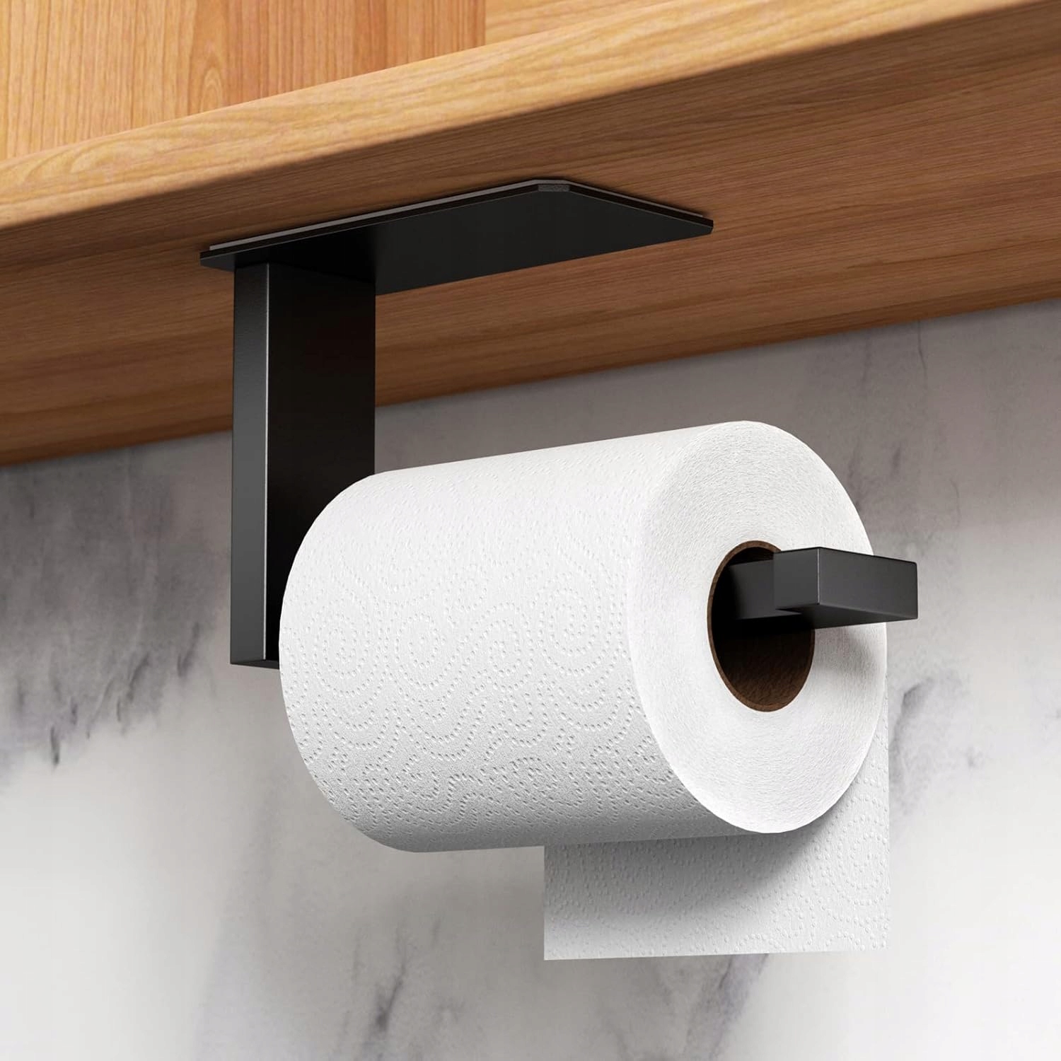 Uchwyt Na Papier Toaletowy Wieszak Wc Na Papier Loft Czarny Wiszący Taśma