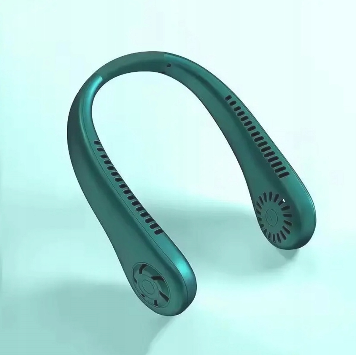 Wentylator Na Szyje Wiatrak Klimatyzator Bezprzewodowy Usb Przenośny Zieleń
