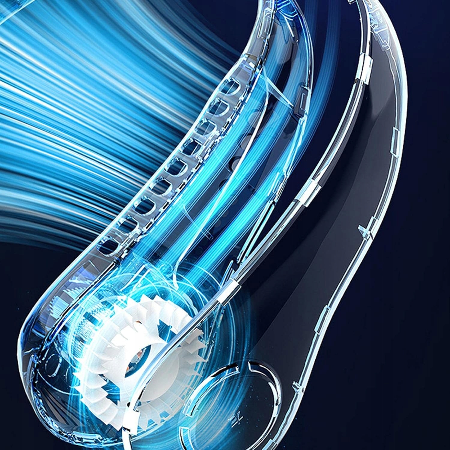 Wentylator Na Szyje Wiatrak Klimatyzator Bezprzewodowy Usb Przenośny Zieleń