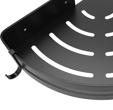 2x Półka Łazienkowa Narożna Pod Prysznic Wisząca Loft Z Haczykami 2 Półki