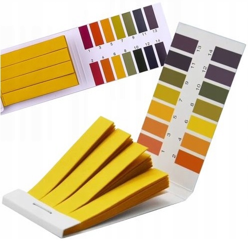 Paski Lakmusowe Papierek Ph 1-14 80 szt Papierki Do Badania Książeczka Test