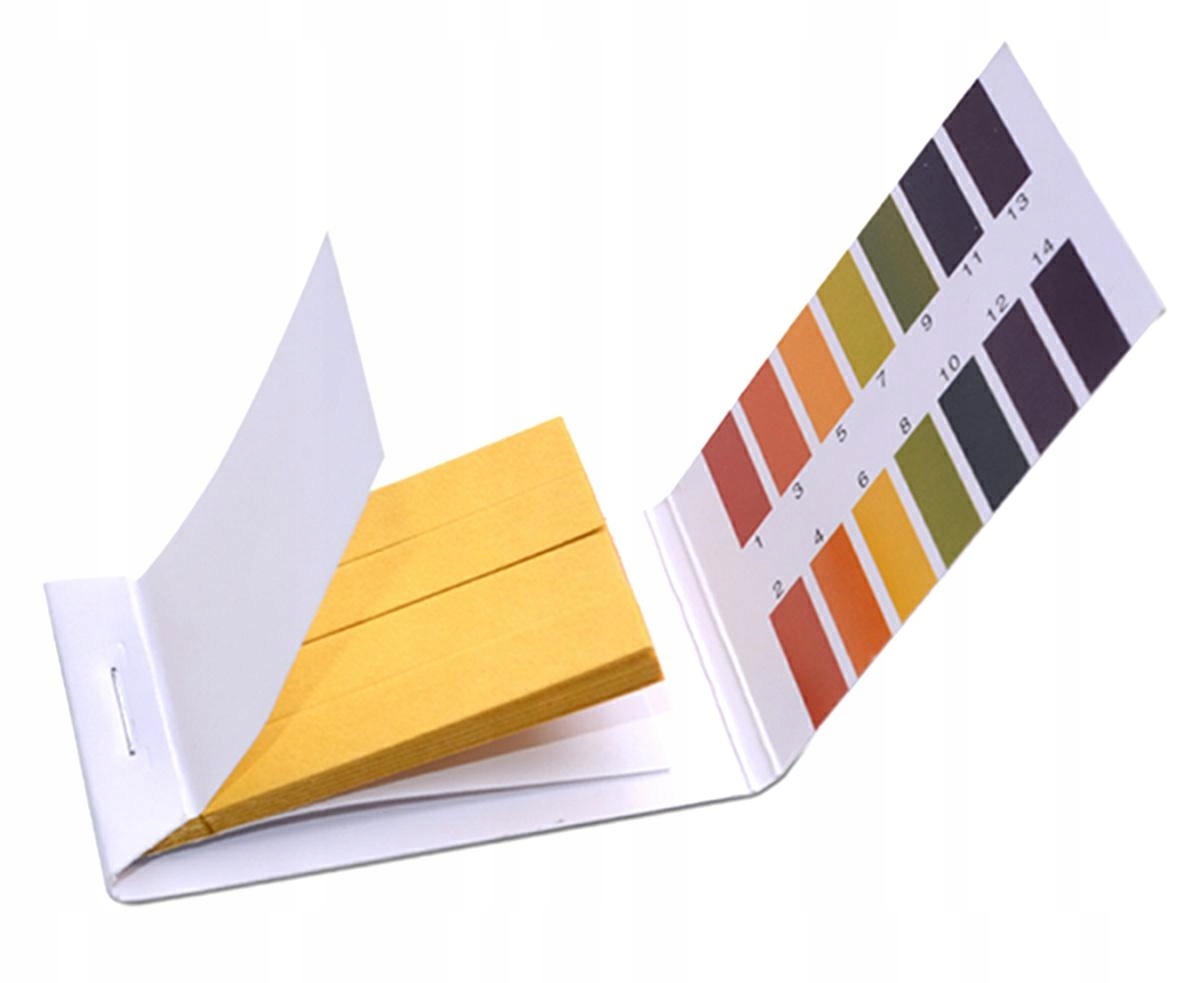 Paski Lakmusowe Papierek Ph 1-14 80 szt Papierki Do Badania Książeczka Test