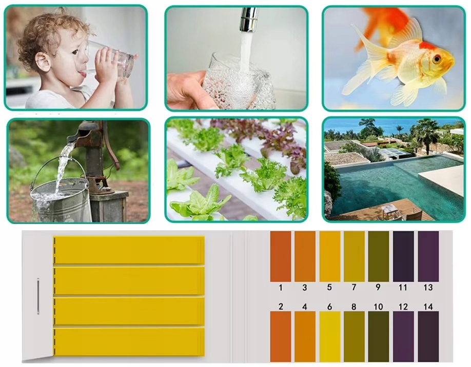 Paski Lakmusowe Papierek Ph 1-14 80 szt Papierki Do Badania Książeczka Test