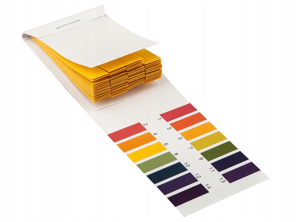 Paski Lakmusowe Papierek Ph 1-14 80 szt Papierki Do Badania Książeczka Test