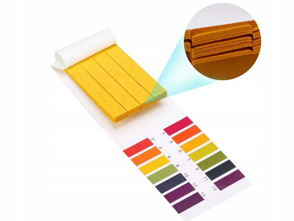 Paski Lakmusowe Papierek Ph 1-14 80 szt Papierki Do Badania Książeczka Test