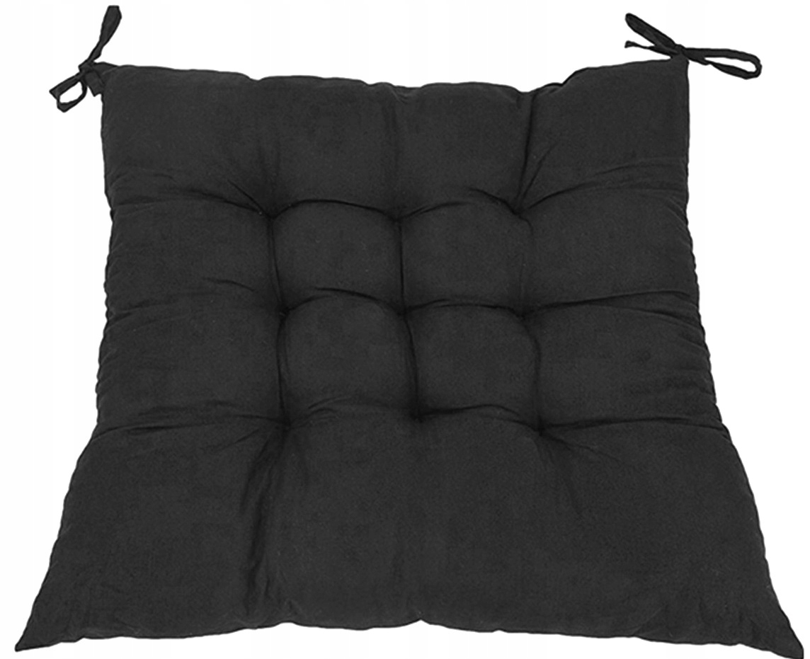 Pikowana Poduszka Ogrodowa Na Fotel Krzesło 40 X 40 cm Wiązana Z Troczkami