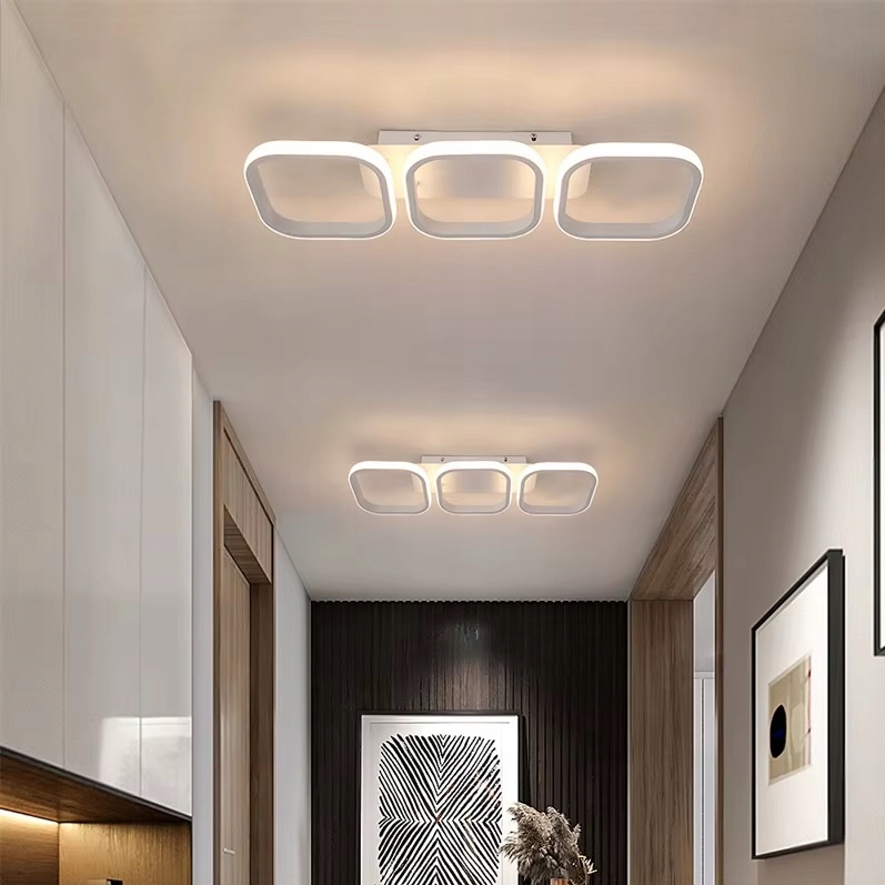 Nowoczesna Lampa Sufitowa Natynkowa Led Żyrandol Ring 33w Plafon Neutralna