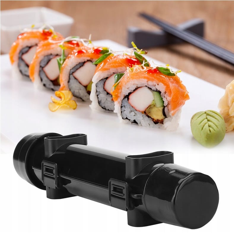 image-6621.jpeg Maszynka Do Robienia Zwijania Sushi Bazooka Roller Forma Tuba Czarna