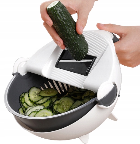 Krajalnica Szatkownica Do Warzyw Z Miską Tarka Cedzak Misa Wielofunkcyjna