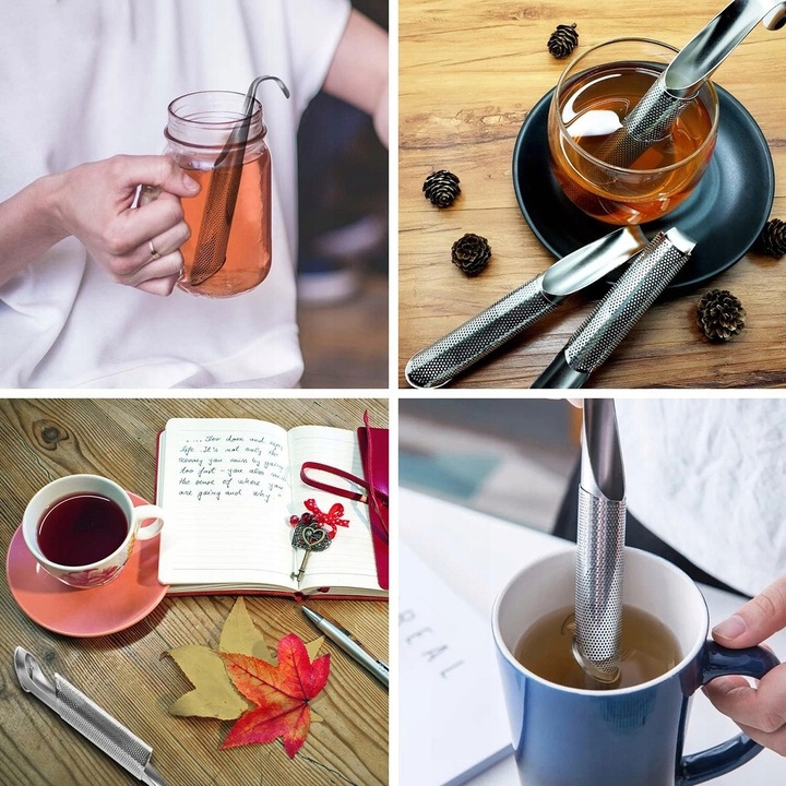 Zaparzacz Do Herbaty I Ziół Sitko Do Szklanki Z Uchwytem Stal Nierdzewna