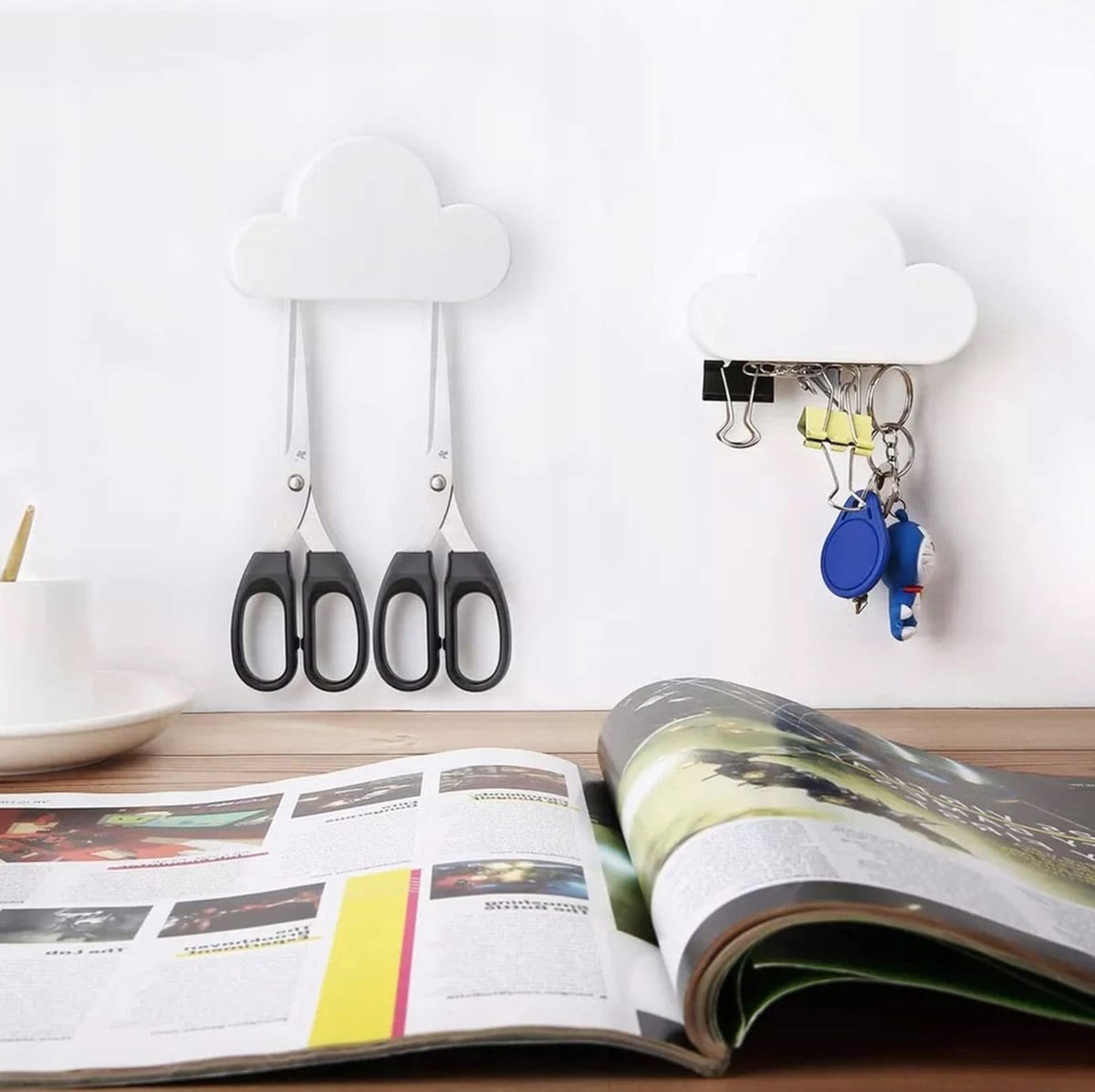 Magnetyczny Uchwyt Ścienny Na Klucze Magnetyczna Chmurka Montaż Naklejana
