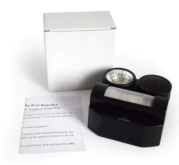 Dźwiękowy Odstraszacz Ptaków Gołębi Pułapka Na Ptaki Gołębie Wróble Czujnik