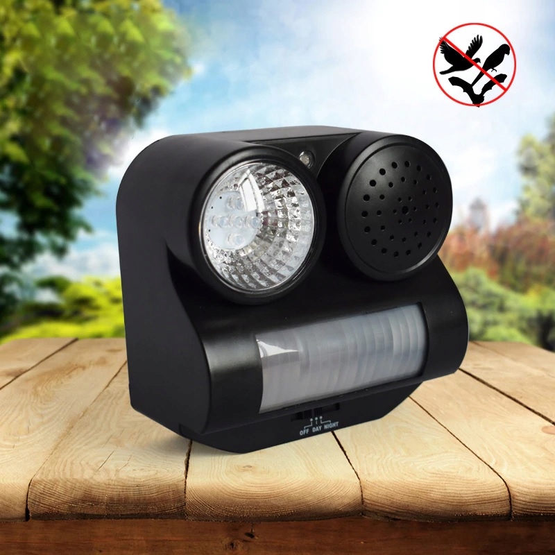 Dźwiękowy Odstraszacz Ptaków Gołębi Pułapka Na Ptaki Gołębie Wróble Czujnik