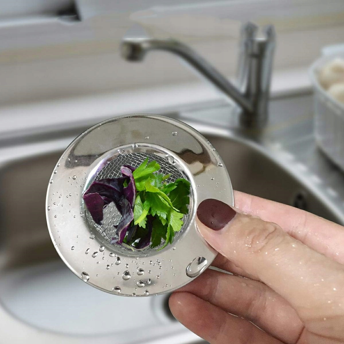 X2 Sitko Do Zlewu Odływu Filtr Zlewozmywaka Kuchni Umywalki 7.5cm