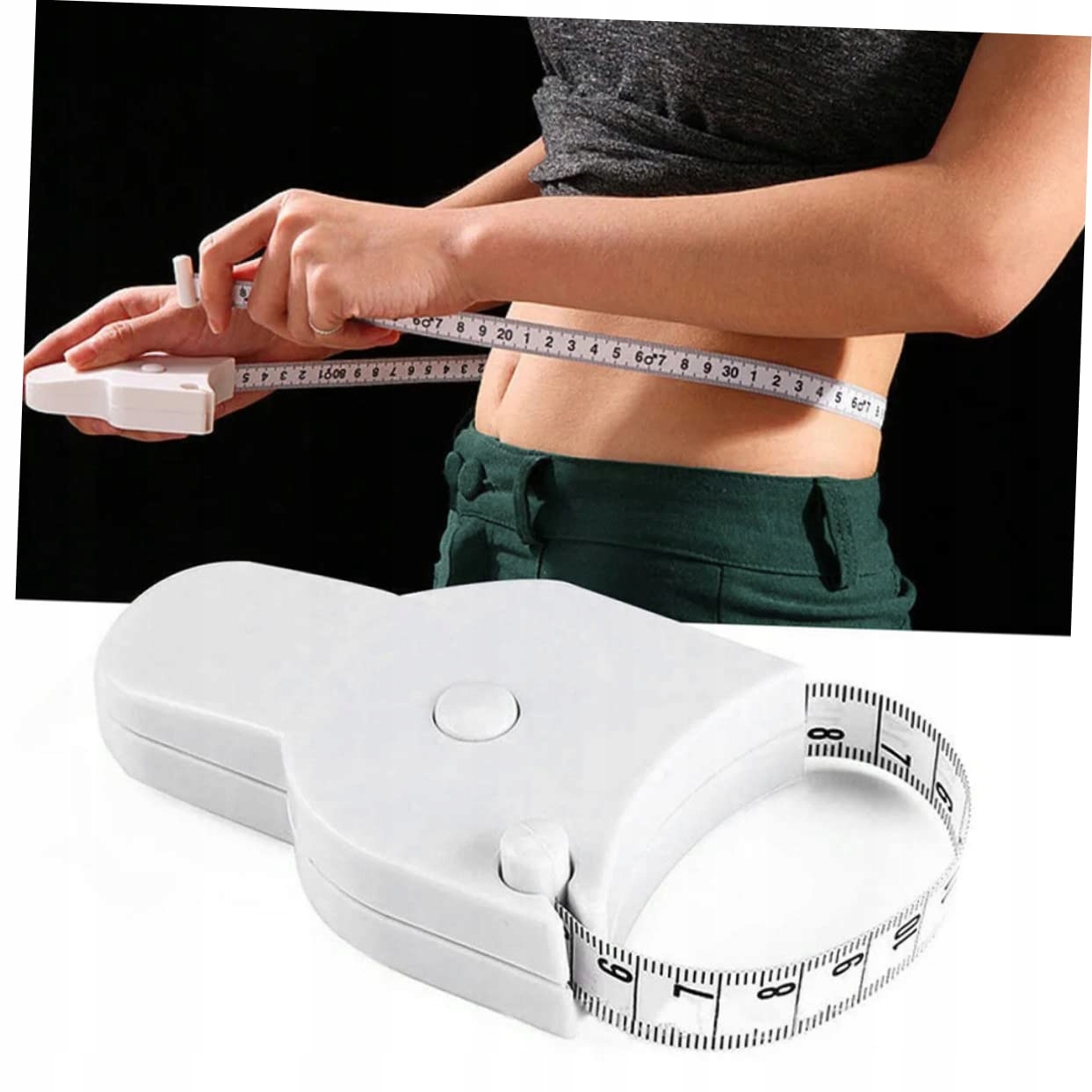 Centymetr Miarka Do Pomiaru Obwodów Ciała Pasa Taśma Miernicza 150cm
