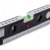 Poziomica Laserowa Z Metrówką 250 cm Czerwony Laser 3 Libele Miarka Baterie