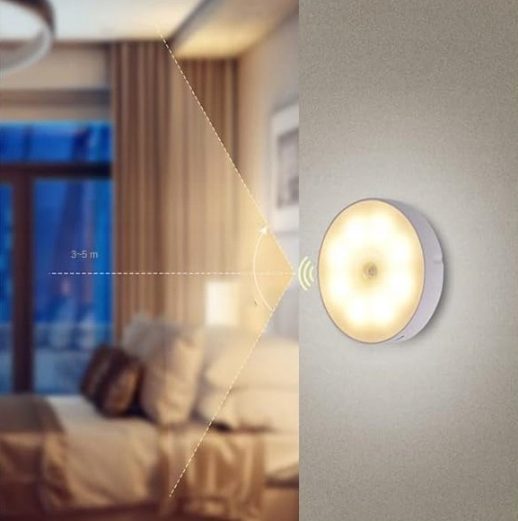 Lampa Do Szafy Mebli Z Czujnikiem Ruchu Lampa 8 Led Barwa Ciepła I Zimna