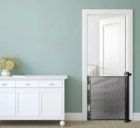 Bramka Zabezpieczająca Barierka Ochronna Na Schody Drzwi Regulowana Zagroda