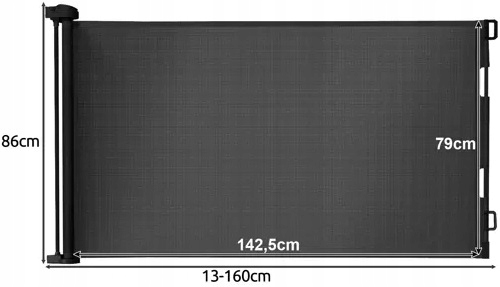 Bramka Zabezpieczająca Barierka Ochronna Na Schody Drzwi Regulowana Zagroda