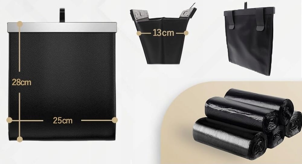 Torba Organizer Śmietnik Kosz Samochodowy Na Fotel Do Auta Samochodu Worki