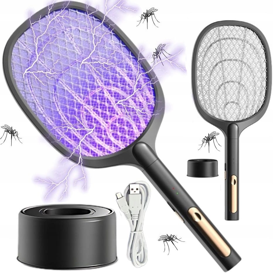 Łapka Pułapka Owadobójcza Na Muchy Komary Lampa Elektryczna Packa Uv Usb