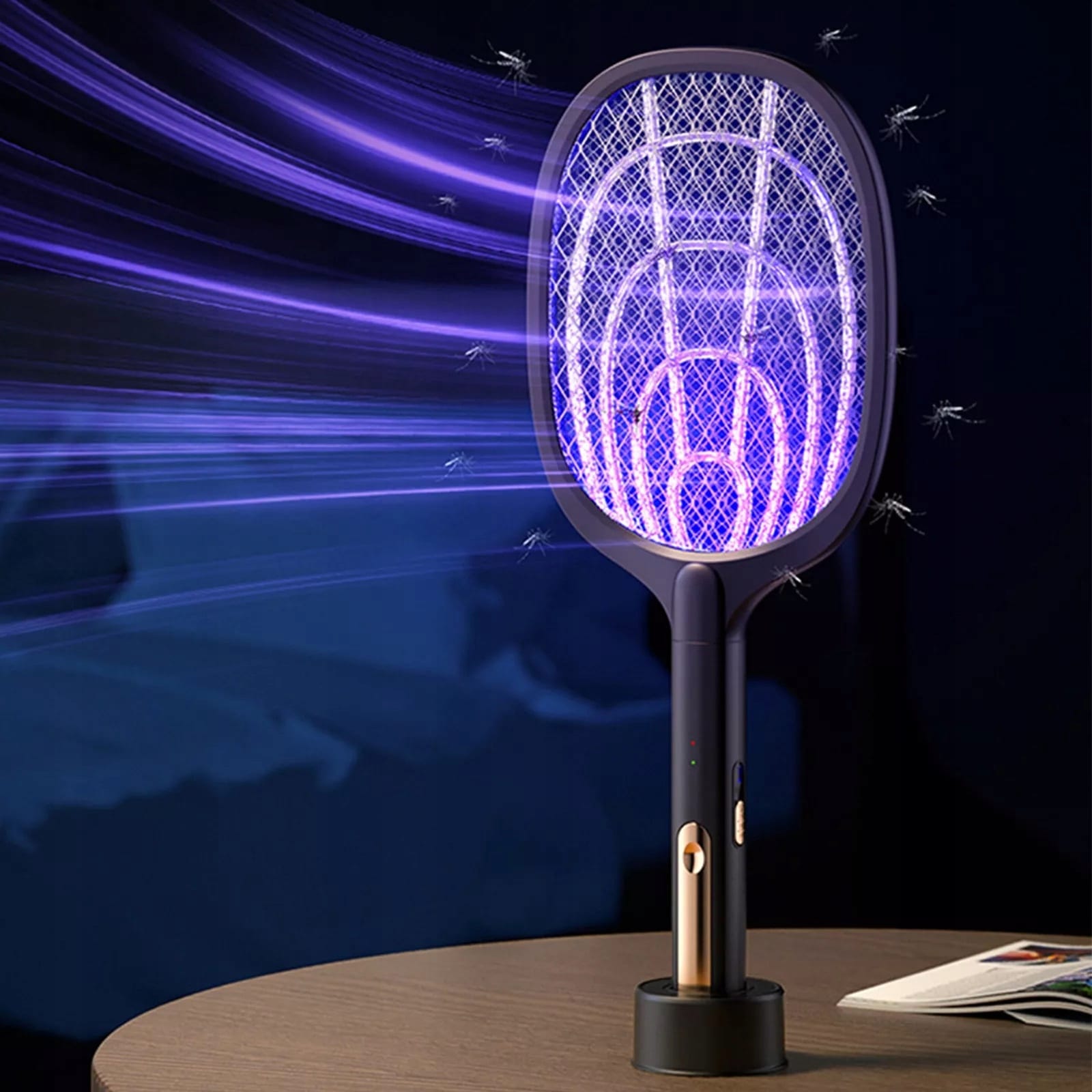 Łapka Pułapka Owadobójcza Na Muchy Komary Lampa Elektryczna Packa Uv Usb