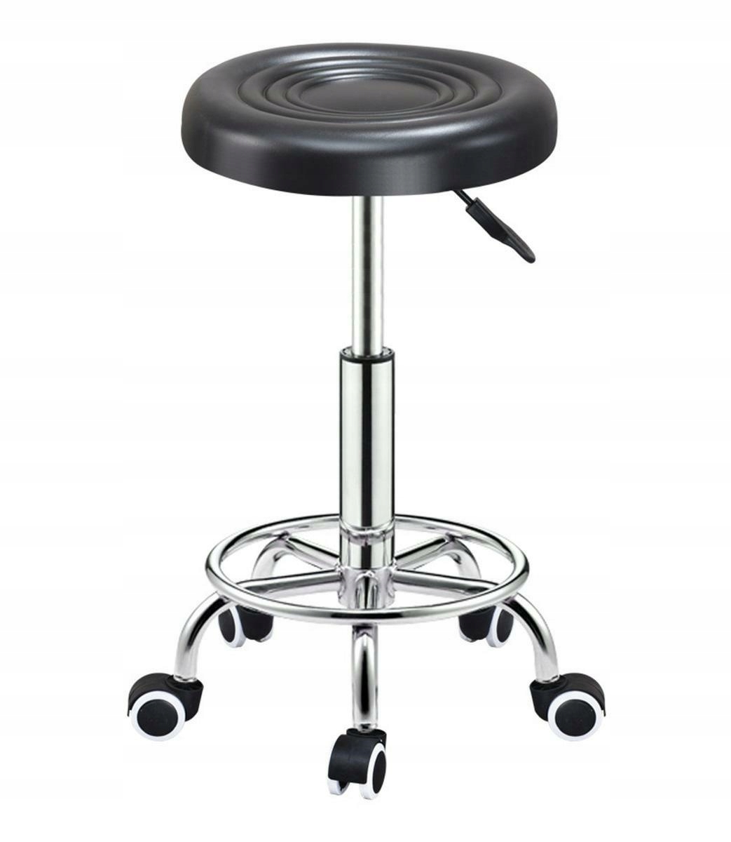 Hoker Barowy Stołek Fryzjerski Kosmetyczny Taboret Na Kółkach Obrotowy