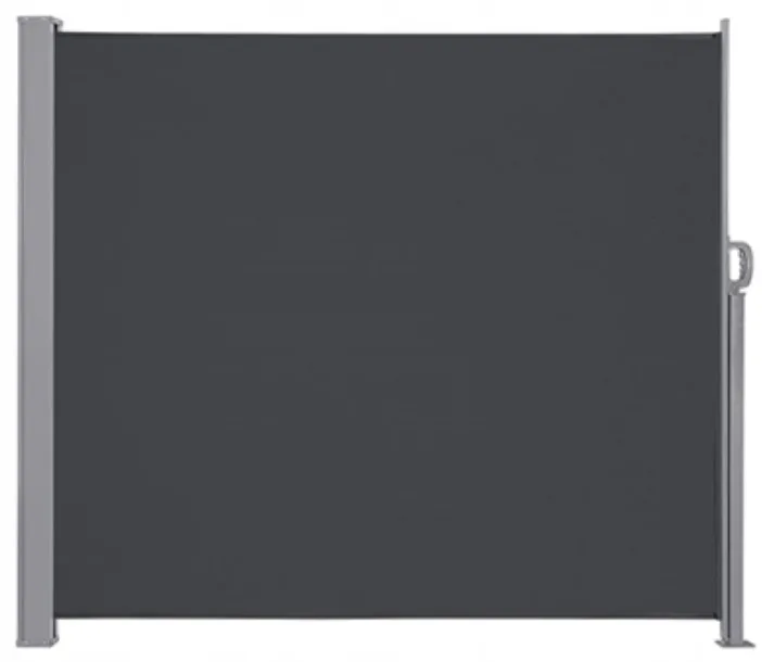 Składana Markiza 400x180cm Boczna Roleta Parawan Do Ogrodu Taras Antracyt