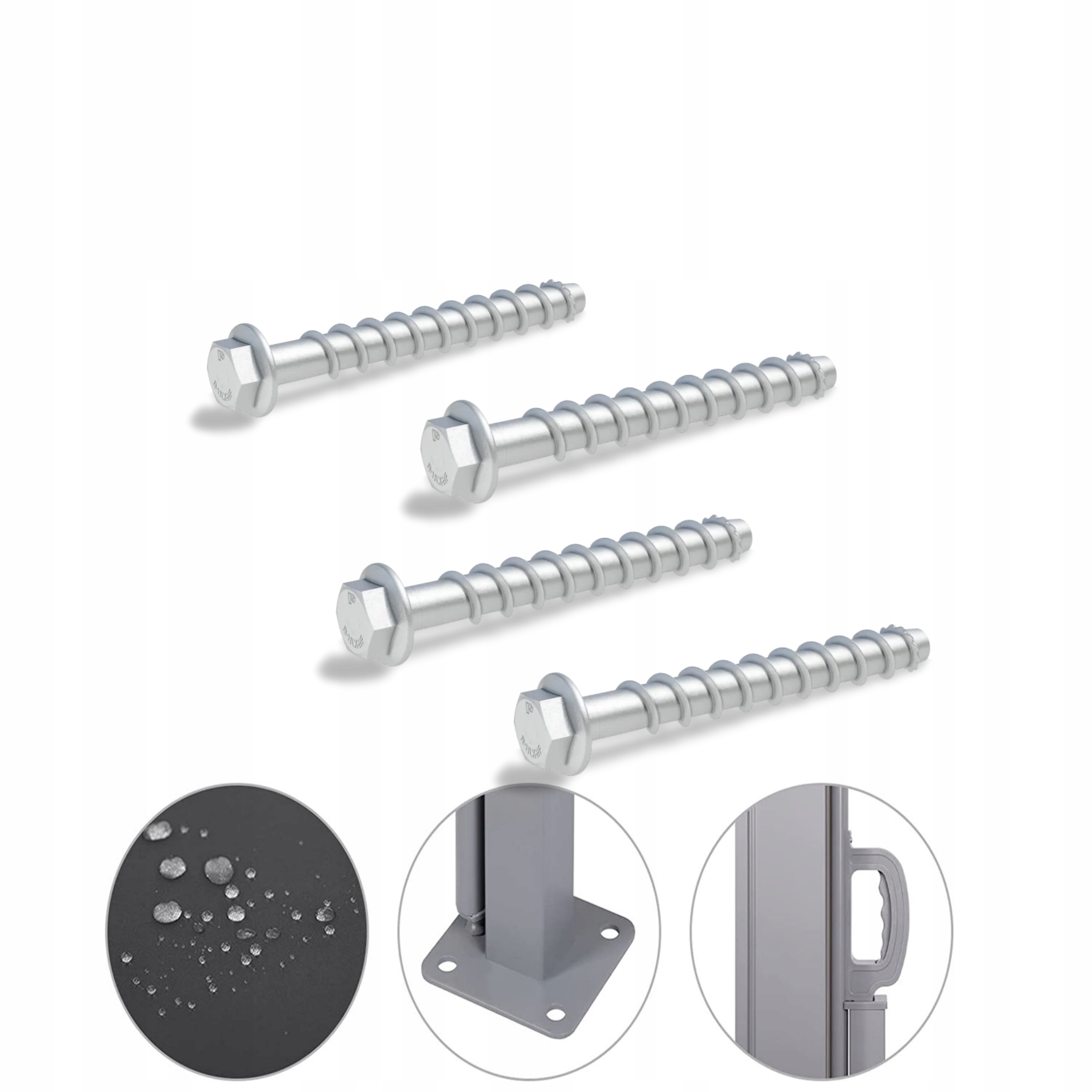 Składana Markiza 400x180cm Boczna Roleta Parawan Do Ogrodu Taras Antracyt