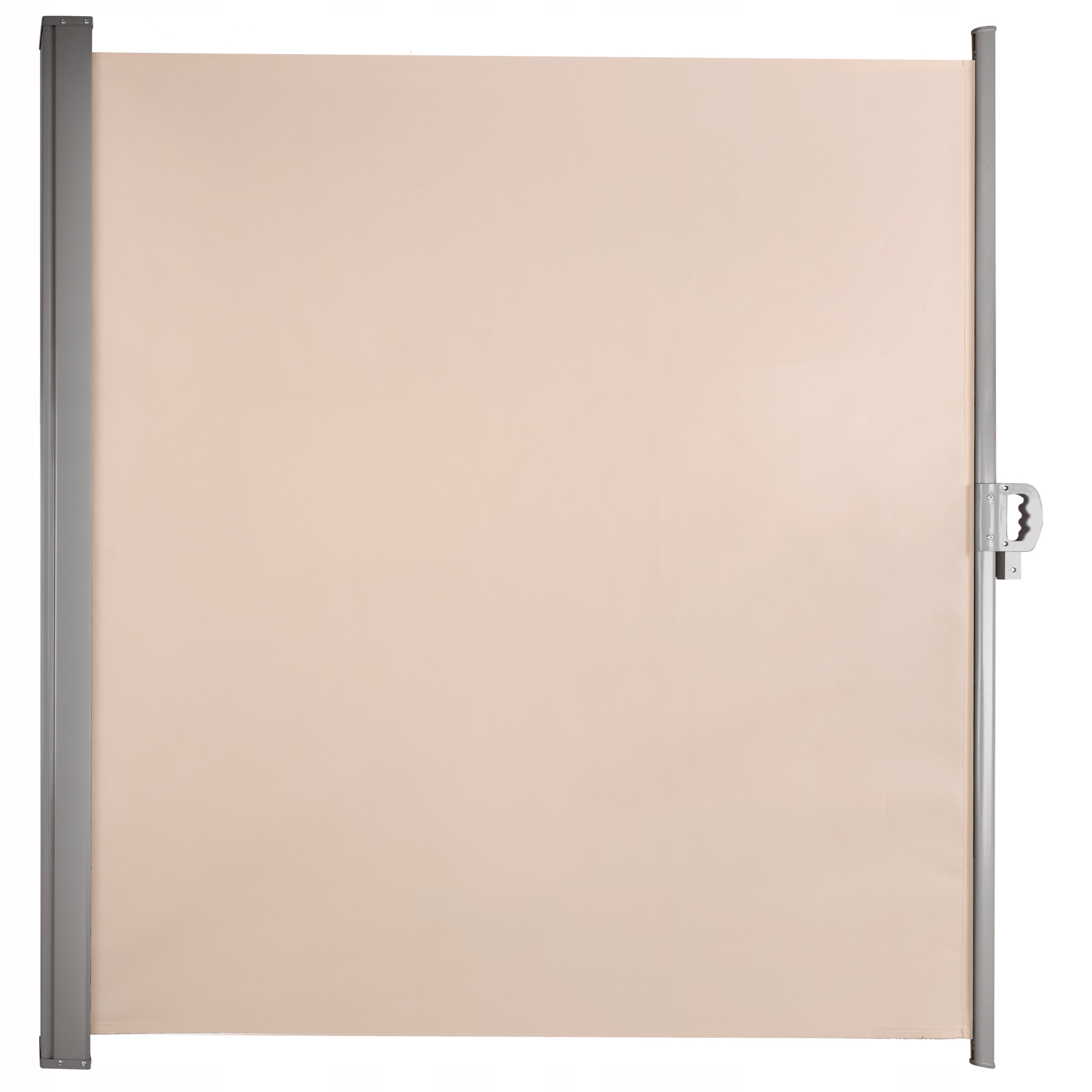 Składana Markiza 400x180cm Boczna Roleta Parawan Do Ogrodu Taras Beżowa