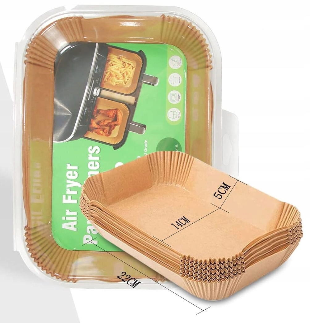 Papier Do Pieczenia Airfryer Wkład Do Frytkownicy Air Fryer 22-14 cm 50szt