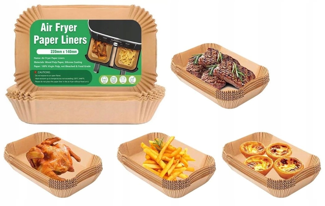 Papier Do Pieczenia Airfryer Wkład Do Frytkownicy Air Fryer 22-14 cm 50szt