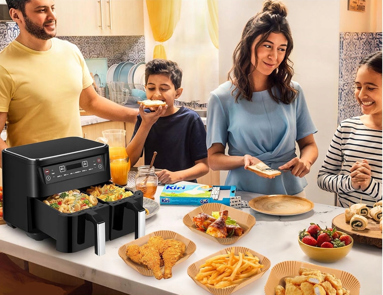 Papier Do Pieczenia Airfryer Wkład Do Frytkownicy Air Fryer 22-14 cm 50szt