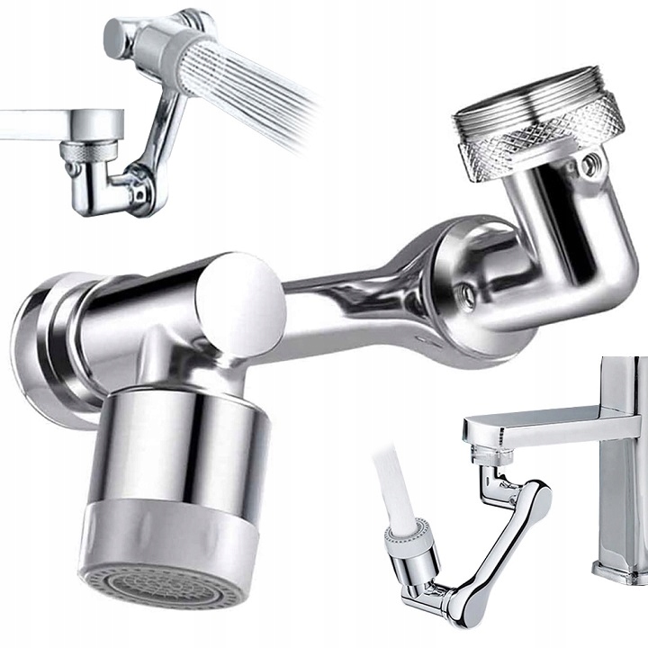 Przedłużka Obrotowa Do Kranu Aerator 1080 Stopni Przedłużacz Oszczędzający